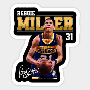 Reggie Miller Choke Sign Basketball Legend Signature Vintage Retro 80s 90s Bootleg Rap Style Sticker